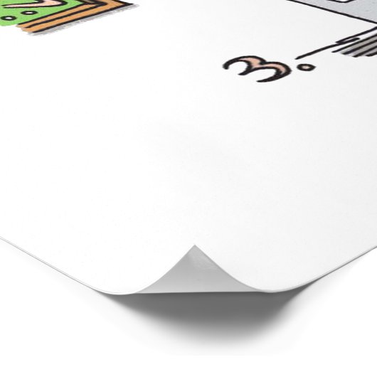 Affiche mat Biker At Museum (Coin)