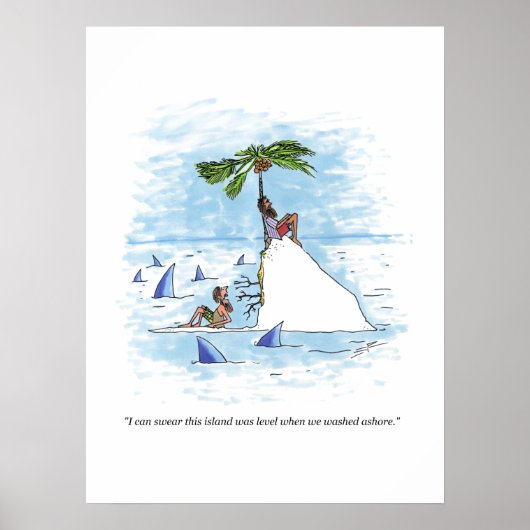 Affiche mat de l'île (Devant)