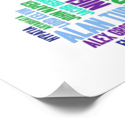 Affiche mathématique (Coin)