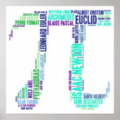 Affiche mathématique (Devant)