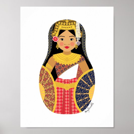 Affiche Matryoshka cambodgienne (Devant)