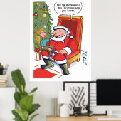 Affiche matte des partenaires commerciaux de Noël (Bureau à domicile)