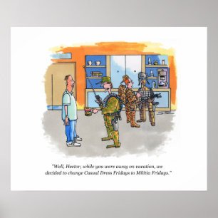 Affiche matte des vendredis de la milice