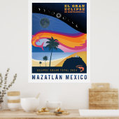 Affiche Mazatlan Solar Eclipse (Cuisine)