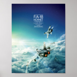Affiche McDonnell Douglas F/A-18 Hornet