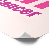 Affiche médicale de sensibilisation au cancer du s (Coin)