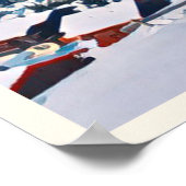 Affiche Megève Station de ski  (Coin)