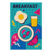 Affiche Memphis Pop : BREAKFAST (Devant)