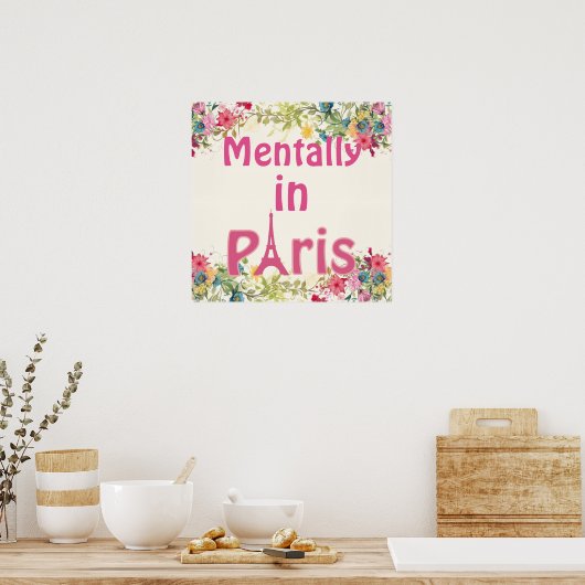 Affiche Mentalement À Paris (Cuisine)
