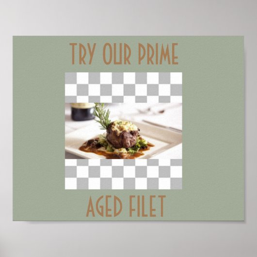 AFFICHE MENU FILET MIGNON ART (Devant)