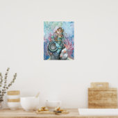 Affiche Mère et Bébé Sirène Éternelle d'Amour (Cuisine)