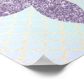 Affiche Mère Sirène Pailletée et Enfant (Coin)