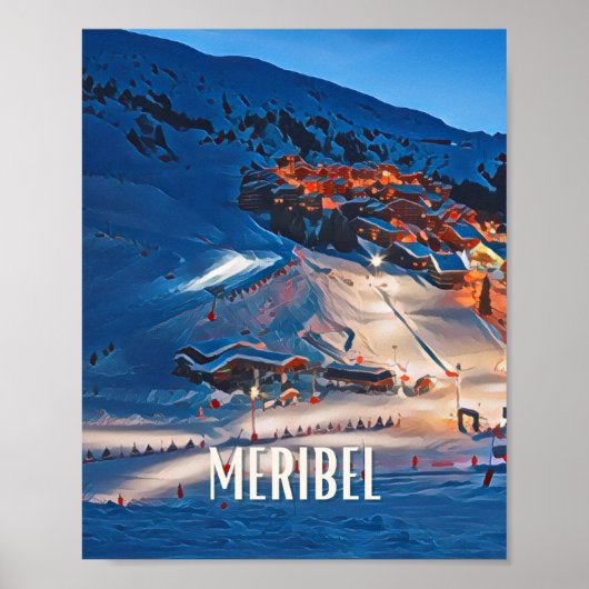 Affiche Méribel Station de ski (Devant)