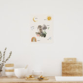 Affiche météo de hibou forestier (Cuisine)