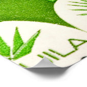 Affiche mexicaine de voyage Tequila Cactus (Coin)