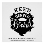 Affiche MHAE "Keep Denver Beard" (Devant)