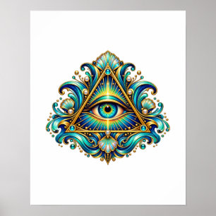 Affiche Midnight Compass Eye