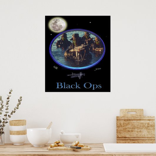 Affiche militaire des Black ops (Cuisine)