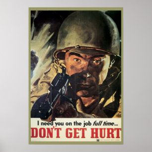 Affiche militaire vintage de WWI et de 2ÈME GUERRE