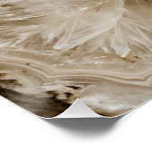 Affiche Minérale Or Geode Quartz Cristallin (Coin)