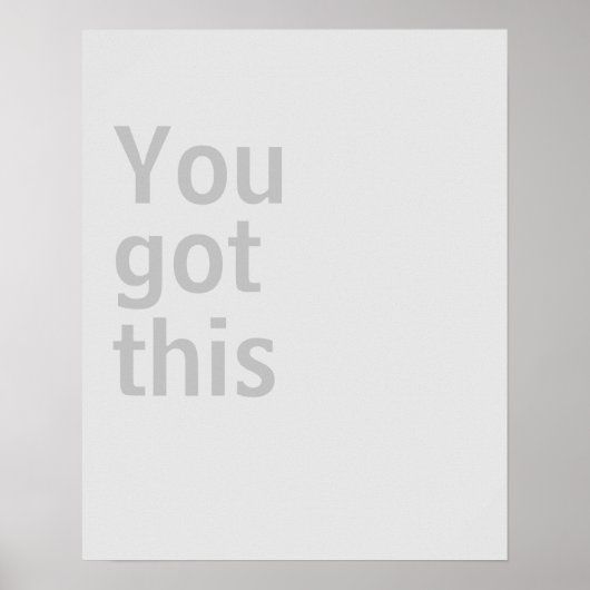 Affiche minimaliste (Devant)