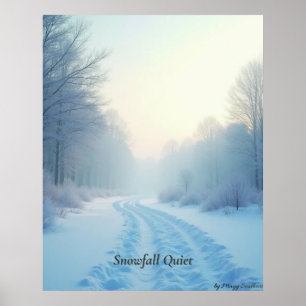 Affiche Minimaliste Calme d'Hiver – Art Mural Neut