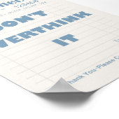 Affiche minimaliste Citation Vérification Invité B (Coin)