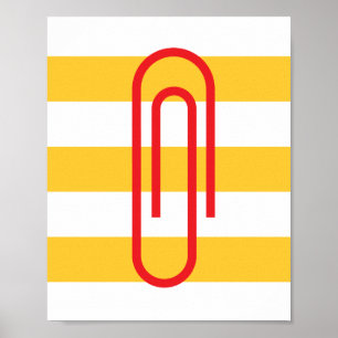 Affiche minimaliste de trombone