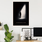 Affiche minimaliste sous-estimée (Bureau à domicile)