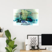 Affiche Minnesota (Bureau à domicile)