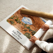 Affiche Moab Utah, Aquarelle, Sur mesure