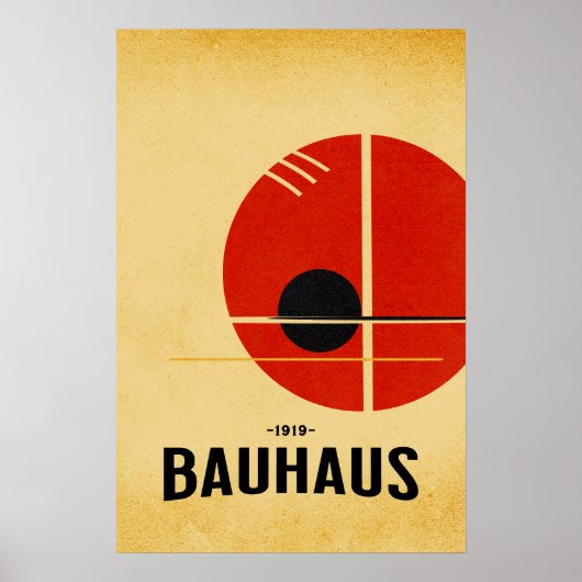Affiche moderne Bauhaus  (Devant)