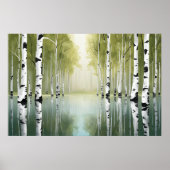 Affiche Moderne de la Nature avec Impression de Bo (Devant)