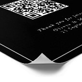Affiche moderne de tableau de sièges QR Code de ma (Coin)