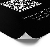 Affiche moderne de tableau de sièges QR Code de ma (Coin)