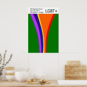Affiche Moderne d'Égalité du Mariage LGBT+ (Cuisine)