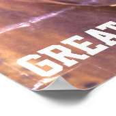 Affiche moderne du Grand Danois vert  (Coin)