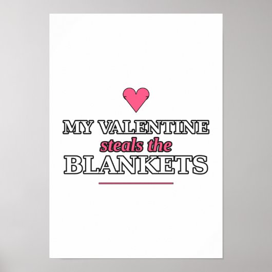 Affiche Mon Valentin vole les couvertures (Devant)