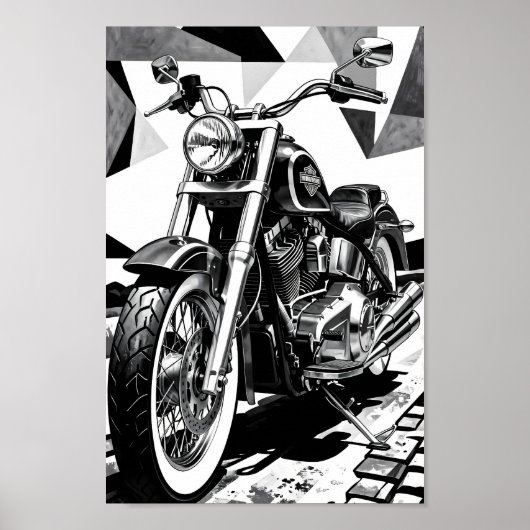 Affiche monochrome Classic Cruiser Spirit (Devant)
