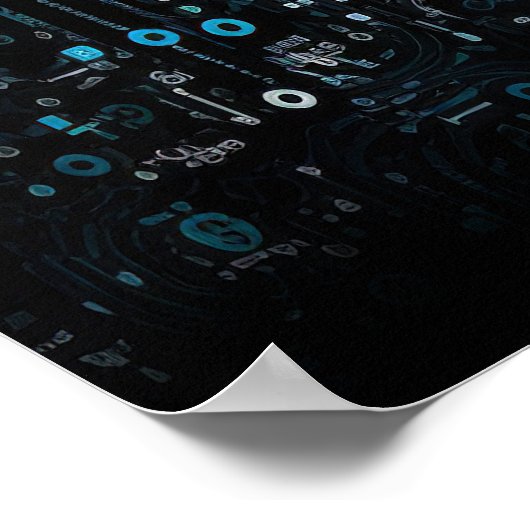 Affiche monogramme Ai - Technologie - Codage - Del (Coin)