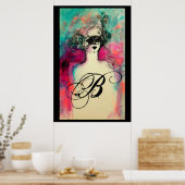 AFFICHE MONOGRAMME CHARME (Cuisine)