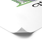 Affiche Monogramme F Lavande Eucalyptus (Coin)