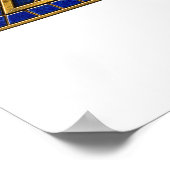 Affiche Mosaïque Œil Cobalt (Coin)