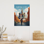 Affiche - Moscow - Russia -Saint Basil's Cathedral (Cuisine)
