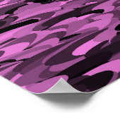 Affiche motif abstrait violet noir (Coin)