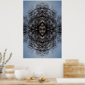 Affiche motif des branches Abstraites (Cuisine)