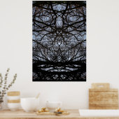 Affiche motif des branches Abstraites (Cuisine)