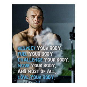 Affiche motivante Respectez Votre Corps