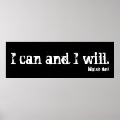 Affiche Motivation de l'entraînement (Devant)