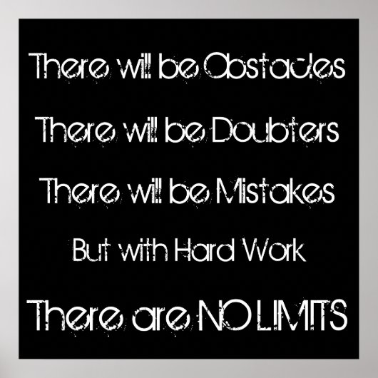 Affiche Motivation de l'entraînement (Devant)